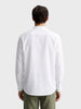 Men's White Relaxed Fit Textured Casual Shirt