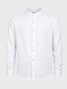 Men's White Relaxed Fit Textured Casual Shirt