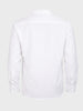 Men's White Relaxed Fit Textured Casual Shirt