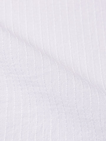 Men's White Relaxed Fit Textured Casual Shirt