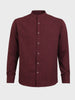 Men's Maroon Relaxed Fit Textured Casual Shirt
