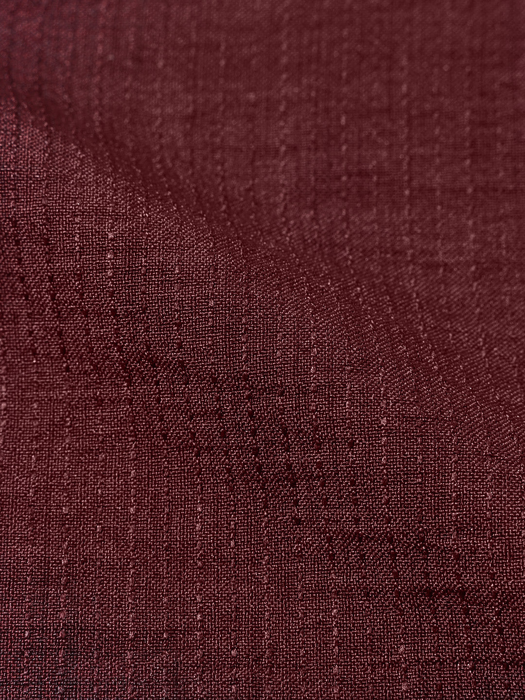 Men's Maroon Relaxed Fit Textured Casual Shirt