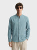 Men's Green Relaxed Fit Textured Casual Shirt