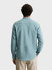Men's Green Relaxed Fit Textured Casual Shirt