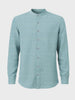 Men's Green Relaxed Fit Textured Casual Shirt
