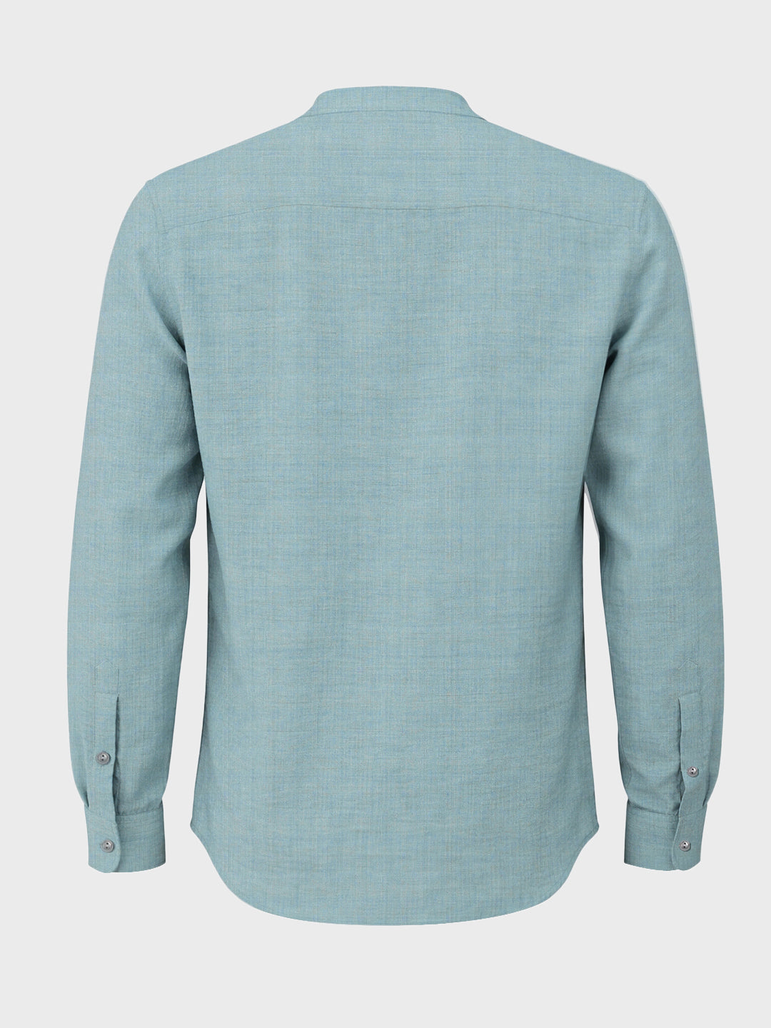 Men's Green Relaxed Fit Textured Casual Shirt