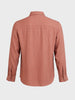 Men's Rust Slim Fit Textured Casual Shirt