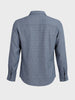 Men's Grey Slim Fit Textured Casual Shirt