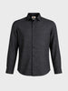 Men's Black Slim Fit Textured Casual Shirt