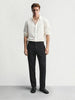 Men's Black Slim Fit Solid Casual Chinos