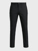 Men's Black Slim Fit Solid Casual Chinos