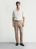 Men's Brown Slim Fit Solid Casual Chinos