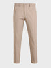 Men's Brown Slim Fit Solid Casual Chinos
