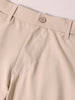 Men's Beige Slim Fit Solid Casual Chinos