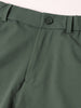 Men's Green Slim Fit Solid Casual Chinos