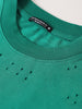 Men's Green Relaxed Fit Graphic Printed 240 GSM Street Wear T-Shirt