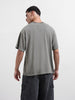 Men's Grey Relaxed Fit Graphic Street Wear T-Shirt