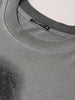 Men's Grey Relaxed Fit Graphic Printed 240 GSM Street Wear T-Shirt