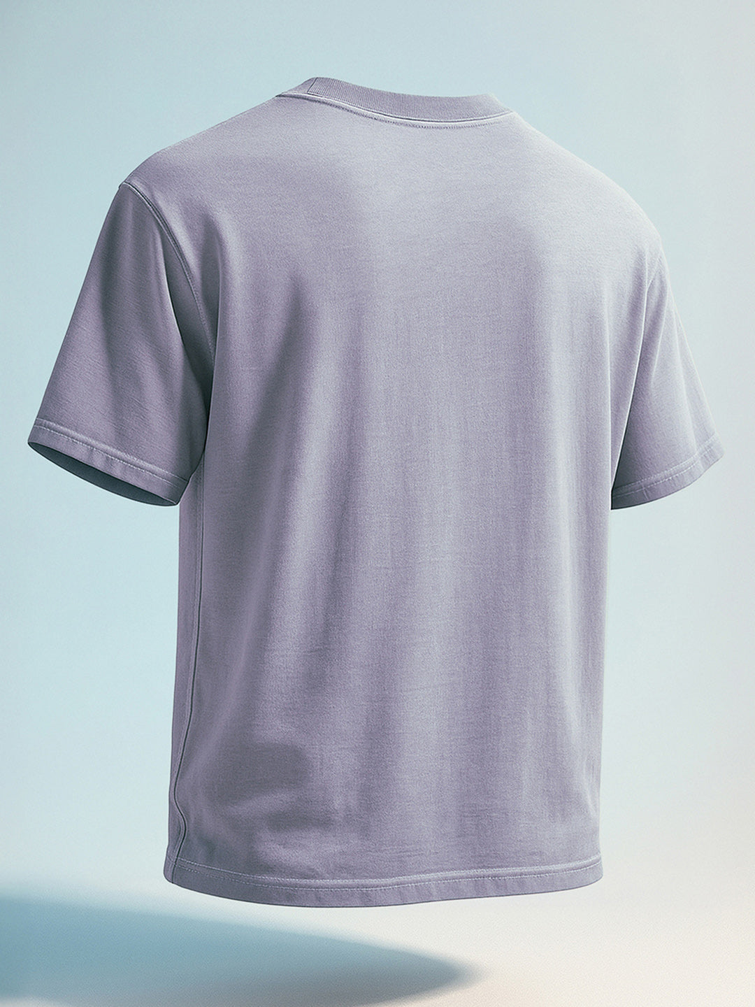 Men's Purple Relaxed Fit Graphic Printed 240 GSM Street Wear T-Shirt