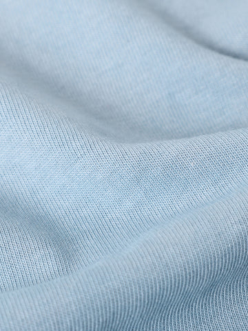 Men's Blue Relaxed Fit Graphic Street Wear T-Shirt