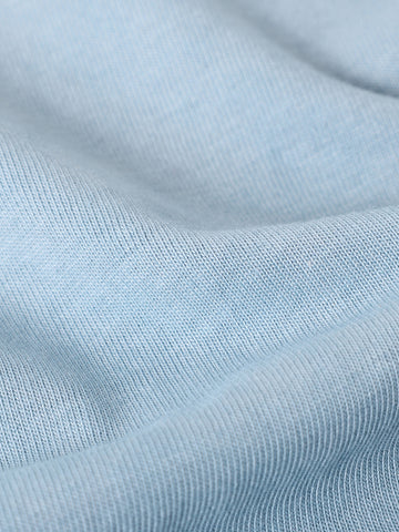 Men's Blue Relaxed Fit Graphic Printed 240 GSM Street Wear T-Shirt