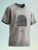 Men's Grey Relaxed Fit Graphic Printed 240 GSM Street Wear T-Shirt