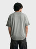 Men's Grey Relaxed Fit Graphic Printed 240 GSM Street Wear T-Shirt