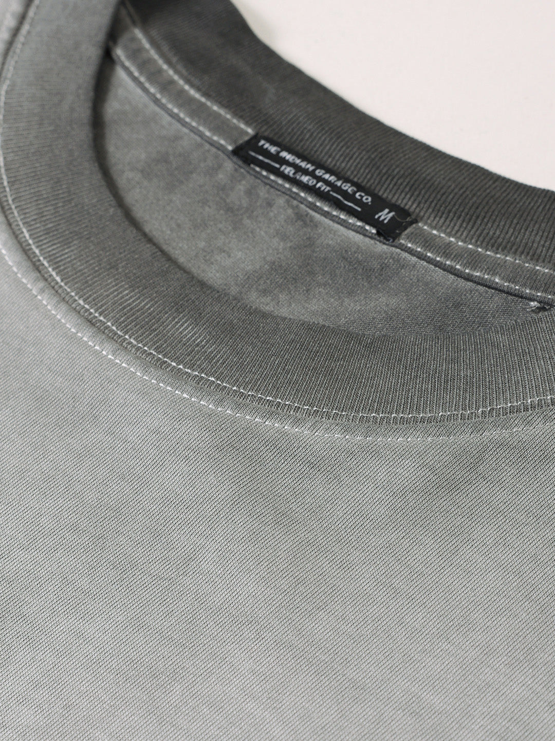 Men's Grey Relaxed Fit Graphic Printed 240 GSM Street Wear T-Shirt