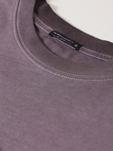 Men's Purple Relaxed Fit Graphic Printed 240 GSM Street Wear T-Shirt