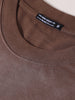 Men's Brown Relaxed Fit Graphic Printed 240 GSM Street Wear T-Shirt