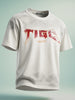 Men's Cream Relaxed Fit Graphic Printed 240 GSM Street Wear T-Shirt