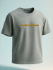 Men's Grey Relaxed Fit Graphic Printed 240 GSM Street Wear T-Shirt