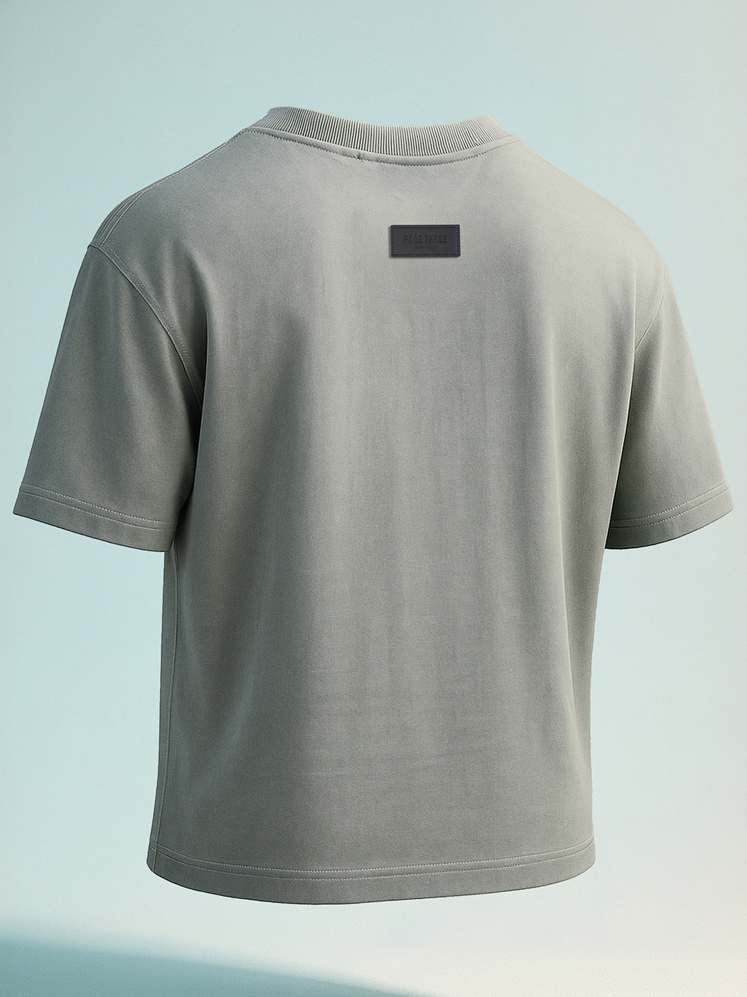 Men's Grey Relaxed Fit Graphic Printed 240 GSM Street Wear T-Shirt