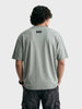 Men's Grey Relaxed Fit Graphic Printed 240 GSM Street Wear T-Shirt