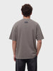 Men's Grey Relaxed Fit Graphic Printed 240 GSM Street Wear T-Shirt