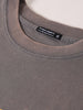 Men's Grey Relaxed Fit Graphic Street Wear T-Shirt