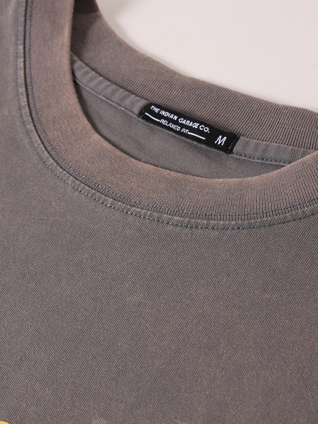 Men's Grey Relaxed Fit Graphic Street Wear T-Shirt