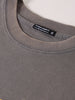 Men's Grey Relaxed Fit Graphic Printed 240 GSM Street Wear T-Shirt