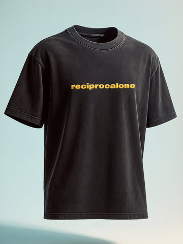 Men's Black Relaxed Fit Graphic Printed 240 GSM Street Wear T-Shirt