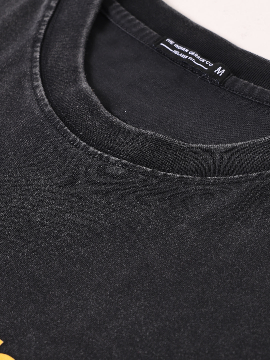 Men's Black Relaxed Fit Graphic Street Wear T-Shirt