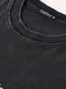 Men's Black Relaxed Fit Graphic Printed 240 GSM Street Wear T-Shirt