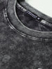 Men's Black Relaxed Fit Graphic Street Wear T-Shirt