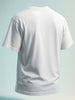 Men's White Relaxed Fit Graphic Printed 240 GSM Street Wear T-Shirt