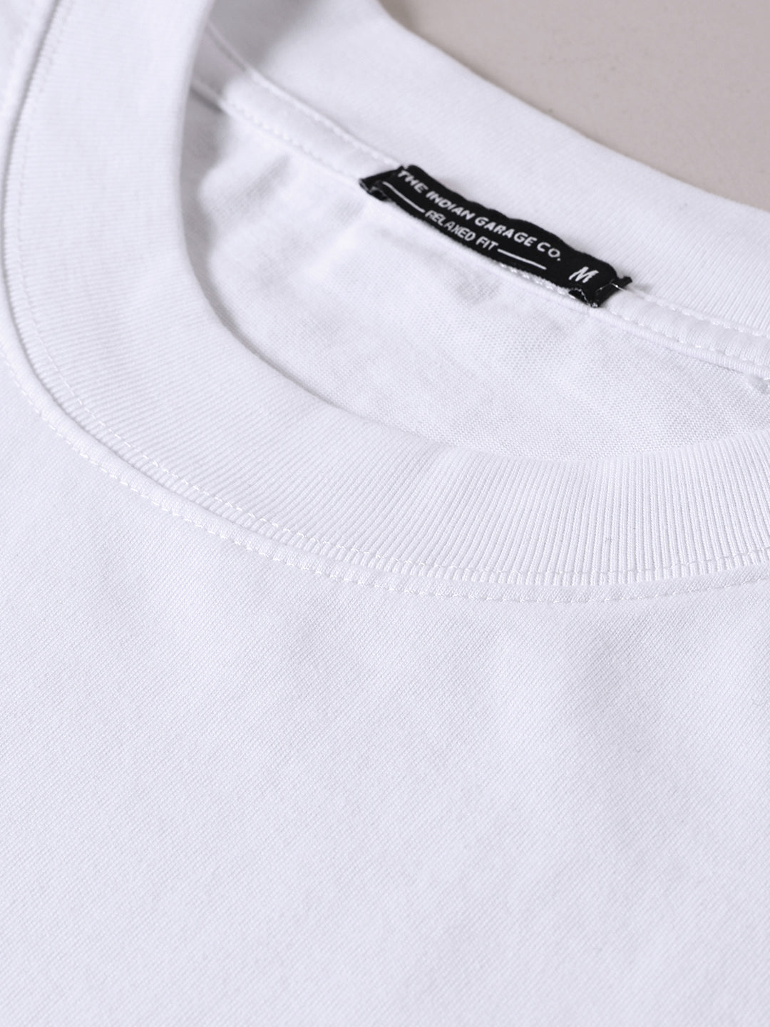 Men's White Relaxed Fit Graphic Printed 240 GSM Street Wear T-Shirt