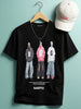 Men's Black Relaxed Fit Graphic Printed 240 GSM Street Wear T-Shirt
