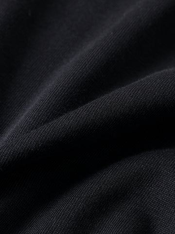 Men's Black Relaxed Fit Graphic Street Wear T-Shirt