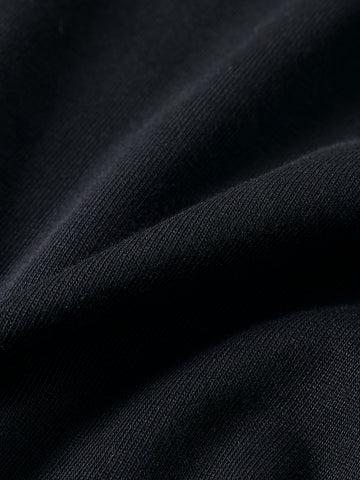 Men's Black Relaxed Fit Graphic Printed 240 GSM Street Wear T-Shirt