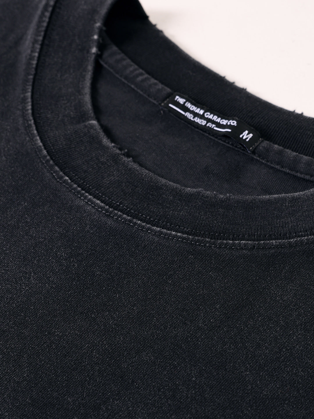 Men's Black Relaxed Fit Graphic Printed 240 GSM Street Wear T-Shirt