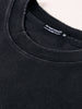 Men's Black Relaxed Fit Graphic Printed 240 GSM Street Wear T-Shirt