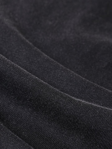 Men's Black Relaxed Fit Graphic Street Wear T-Shirt
